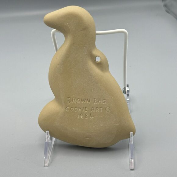 Vtg Brown Bag Cookie Art Mold Goose with Eggs Cookie Press 1984 Easter Duck Eggs - Picture 3 of 7